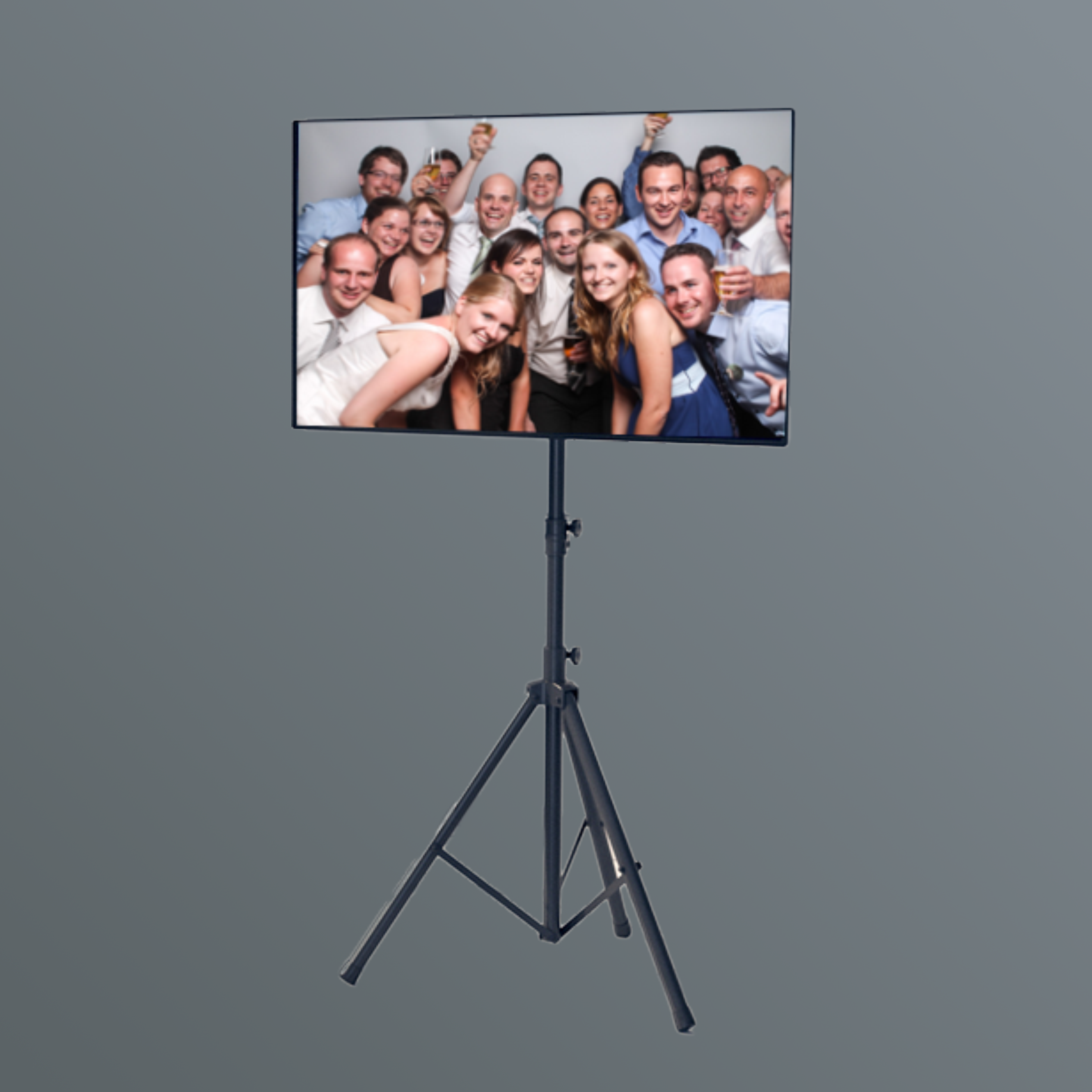 Moderne Fotobox (großer Bildschirm, externer Blitz)